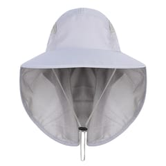 Unisex Outdoor UV Protection Sun Hats Breathable Quick Dry (Light grey)