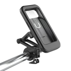 Universal Bicycle Phone Mount Bike Phone Holder Waterproof (Black)