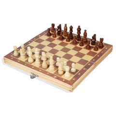 Magnetic Wooden Chess Board Set Folding International Chess (Medium)
