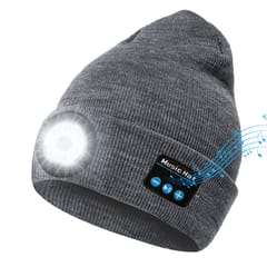 Wireless BT Music Cap LED Illuminated Hat Men Women Warm LED