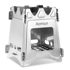 Aomiun Compact Folding Wood Stove for Outdoor Camping
