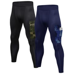 2 Pack Men Pants Quick Dry Sports Fitness Workout Running
