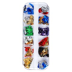 1 Box Golden Foil Flakes Gilding Flakes Made of Tinfoil for (Multicolor)