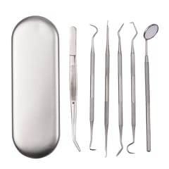 Stainless Steel Dental Tool Set Oral Mirror Mouth Mirror (Silver)