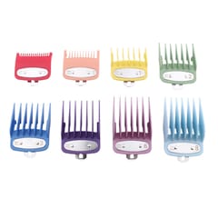 8PCS Hair Clipper Guide Combs Hair Clipper Guards Cutting (Multicolor)