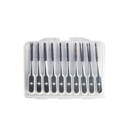 20pcs Toothpick Silicone Tooth Picks Dental Floss (Black)