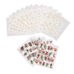 24 Sheets 3D Christmas Nail Art Stickers Decals 12 Snowflake (Multicolor)