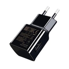 EU Plug USB Wall Charger One-Port 9V-1.67A 5V-2A Power (Black)