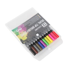 12 Colors Markers Set Double Tipped Colored Pens Fine Point