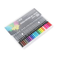 24 Colors Markers Set Double Tipped Colored Pens Fine Point