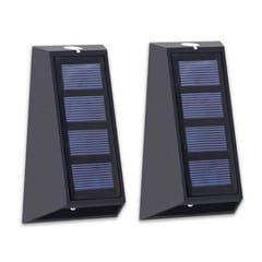2Pcs Up and Down Solar Wall Lights 7 Colors Adjustable