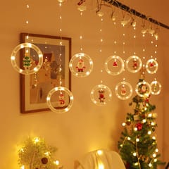9.8 Feet Christmas String Lights LED Curtain Fairy Hanging