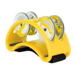 Percussion Foot Tambourine with 4 Pairs of Stainless Steel