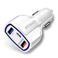 Car Charger Adapter PD & Dual USB Triple Port Quick Charge