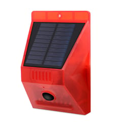 Solar Powered Alarm Light Motion Sensor Lights 110dB Loud