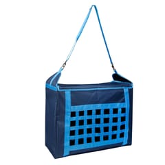 Hay Storage Bag Tote Bag with Adjustable Strap Slow Feed (Blue)