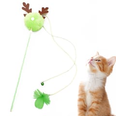 Cat Interactive Stick with Balls Bells Feather Wand for Cat