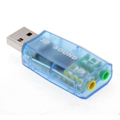USB DSP 5.1 External Sound Card Adapter Mono Channel