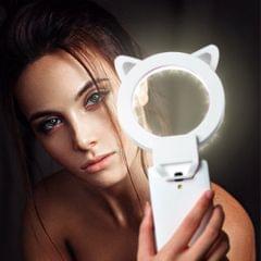 RK13 Anchor Live Broadcast Cute Artifact Cat Ears Shape 3 Levels of Brightness Beauty Fill Light with 36 LED Light