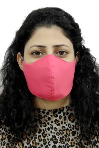Solid Pink Set of 5 Non Surgical Cloth Mask