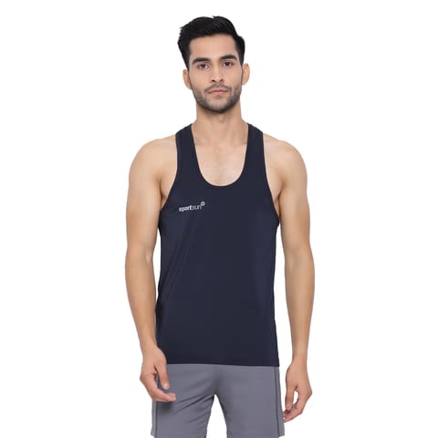 Sport Sun Gym Vest For Men's Navy Blue GYM 01