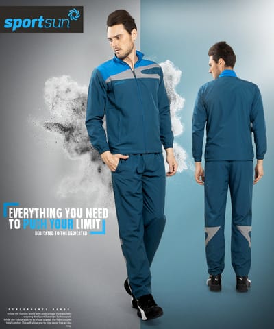 Sport Sun Airforce Blue Micro Track Suit for Men 1183