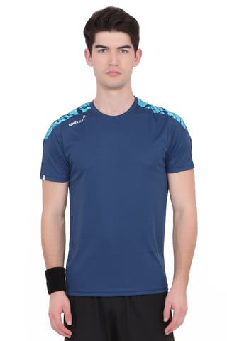 Sport Sun Printed Men T Shirt Airforce RN 02