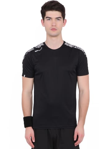 Sport Sun Printed Men T Shirt Black RN 02