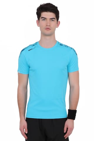 Sport Sun Printed Men T Shirt Sky Blue RN 02