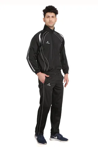 Sport Sun Super Poly Black Track Suit For Men