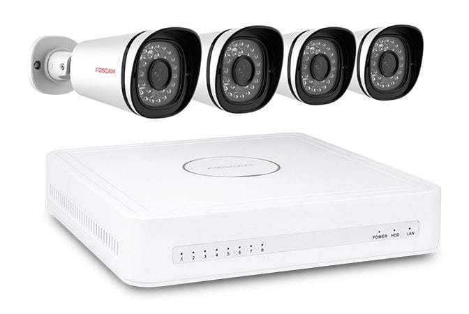 Poe Nvr Kit With 4 Outdoor Cameras