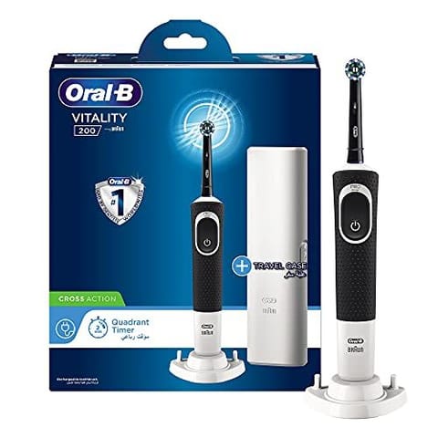 Oral B Vitality 200 Electric Rechargeable Toothbrush, With Travel case