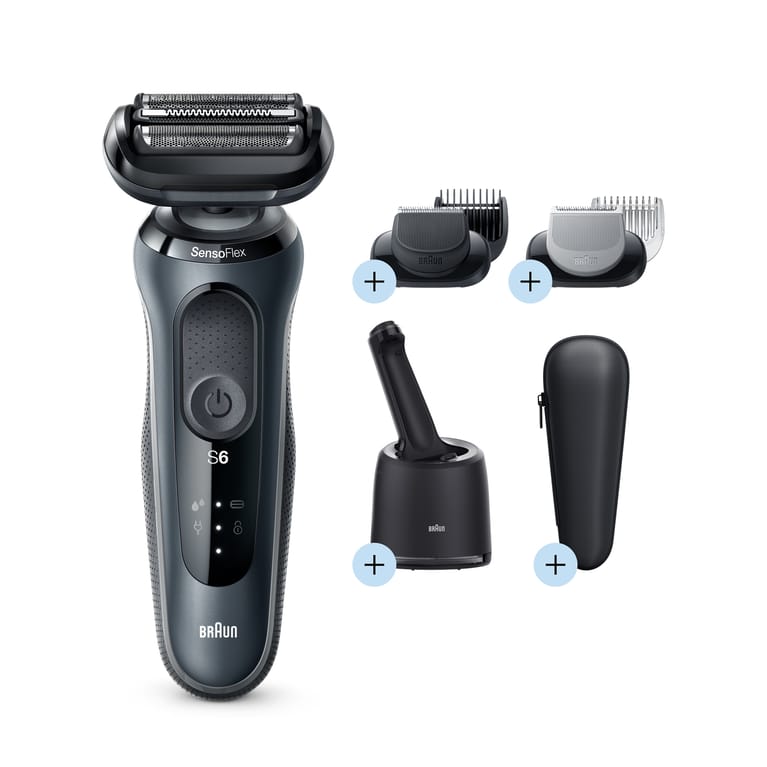 Series 6 60-N7650Cc Wet & Dry Shaver With Smartcare Center And 2 Attachments