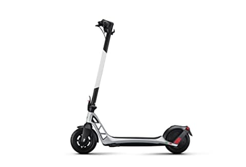 Alfa Romeo ARO Foldable Electric Scooter, Super Quick Charge in 3Hrs, Powerful 350W Brushless Motor, Max Range 40Km, 8.5" Pneumatic Tubeless Tires, Rear E-ABS electronic brakes - White