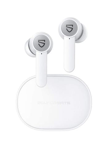 Q True Wireless Earphones Bluetooth With Charging Case White