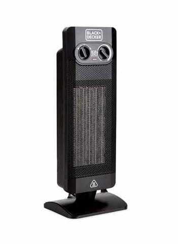 Tower Fan Heater With Dual Heat Setting And Auto Shut-Off Function 2000 W HX340-B5 Black