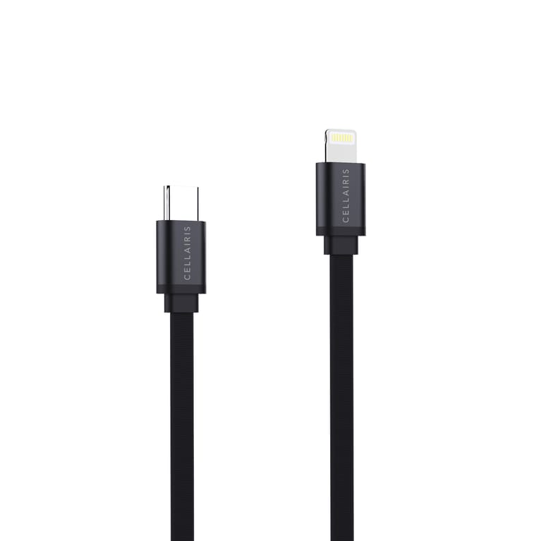 Flat Series Cable PD Type-C to Lightning - Black