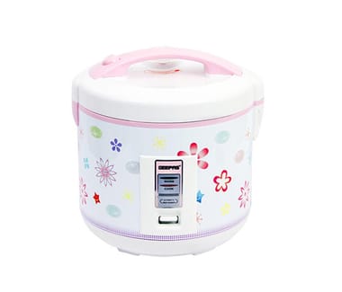 جيباس جهاز طهي الأرز الكهربائي سعة 3.2 لتر باللونين الأبيض والوردي ، GRC4331