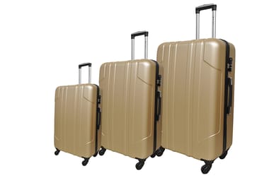 طقم حقائب سفر صلبة من نيو ترافيل 3 قطع 4 وات 2200-3P-GOLD