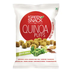 The Green Snack Co Fiery Spice with Zesty Kale Quinoa Puffs