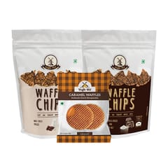 Waffle Mill Milk and Dark Choco Drizzle with Stroopwafel Combo Pack