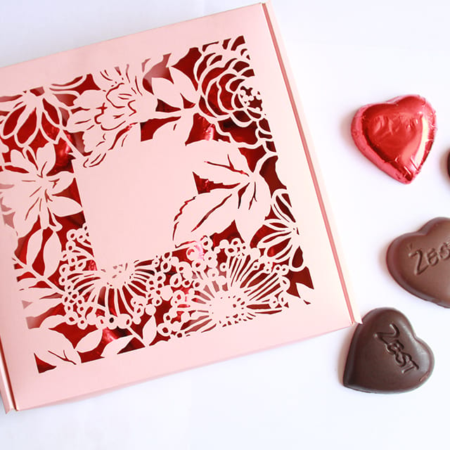 Valentines Pink Chocolate Box - 15 Pcs of Chocolate