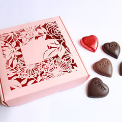 Valentines Pink Chocolate Box - 15 Pcs of Chocolate