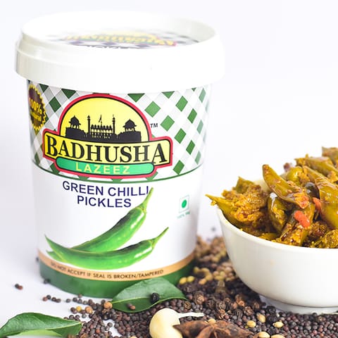 Badhusha Lazeez Pickles Green Chilli Pickles