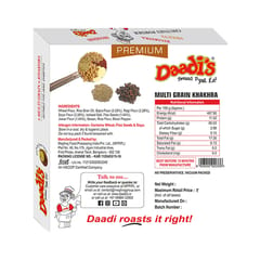 Daadi'S Combo of Premium Khakhra (Multigrain, Ragi Sesame, Bajra Methi, Ghee Chutney Peanut, Ghee Chutney Mint)