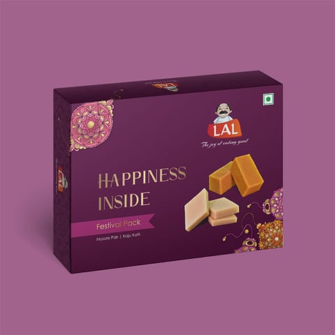 Happiness Inside (Mysore Pak Premium + Kaju Katli )