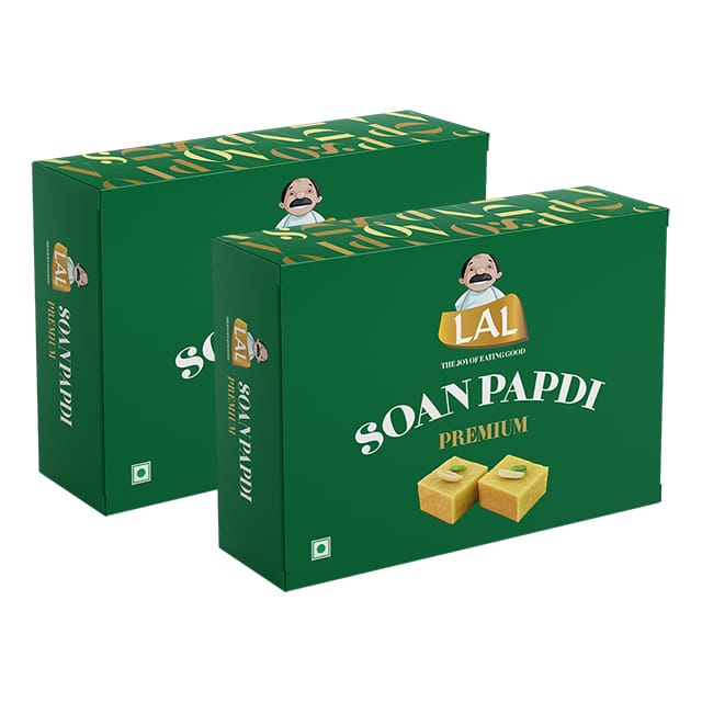 Lal Sweets Soan Papdi Premium - Pack of 2