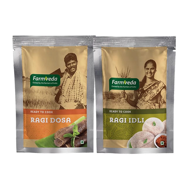 FarmVeda Ragi Dosa with Ragi Idli Combo Pack