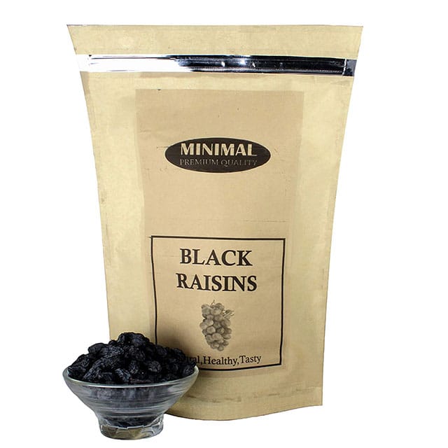 Minimal Dried Black Raisins