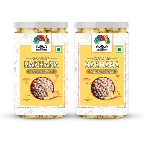 Mr. Merchant Roasted Makhana Cheese & Herb - Pack of 2